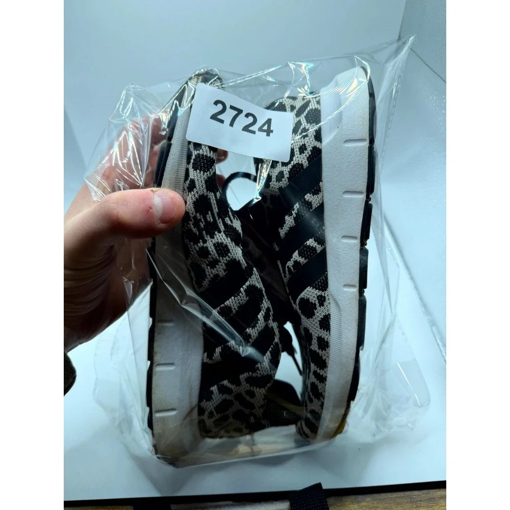 Adidas Swift Run BD7962 Womens 7‎ Sneakers Black Leopard Print Running Shoes